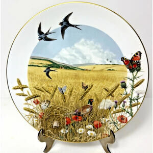 VTG Royal Worcester Plate The Wheatfields in August Peter Barrett Ltd Edition 79